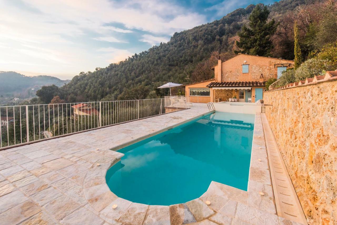 Charming Farmhouse In The Hills, Private Pool, Sea View, Dream Panorama Camaiore Exterior foto